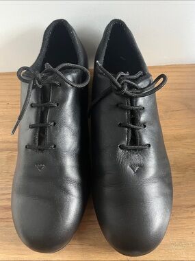 Rhythm tones Black Leather Lace-Up Oxfords